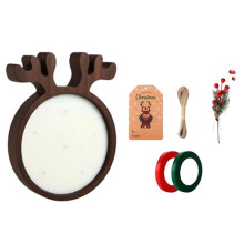 1 Set of Wooden Christmas Bowl Candles. Rustic Wooden Christmas Dough Bowl Candles for Christmas Farmhouse Table