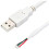 Cabo de Dados USB para MX1.25 Ultrafino com Porta PH Oculta para Tela Secundária de 8,8 Polegadas (Branco) 1