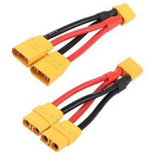 Câble Répartiteur en Y Parallèle XT90, Câble D'Extension 10AWG avec Connecteur XT90 1 Vers 2 pour Drones et Multirotors RC à Batterie LiPo
