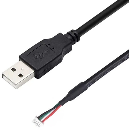 USB to MX1.25 Data Cable Ultra-Thin Hidden PH Port Adapter Wire for 8.8 Inch Secondary Display Screen Black