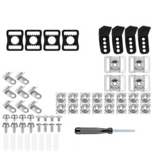 Football Helmet Repair Kit with Screwdriver, Helmet Facemask Fastener Hardware Replacement Set for Football Helmet