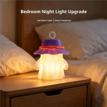 New Cute Camping  Night Light LED Campfire  Lampshade, Halloween  Table Lamp Shade (Lamp Not Included) A