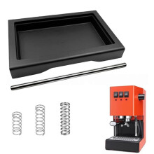 Kit de Conversion de Bac Anti-Gouttes en 5 Pièces pour Machines à Expresso pour Gaggia, Comprenant un Tuyau de Vidange et un Ressort de Pression de