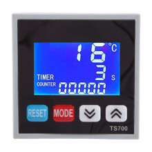 TS700 LED Home Digital Temperaturregulator Timer Counting Termostat för Kylfläkt AC100-240V
