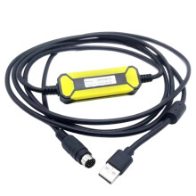 For MELSEC FX Series PLC Programming Cable USB to RS422 Adapter Data Download NEW USB-SC09-FX