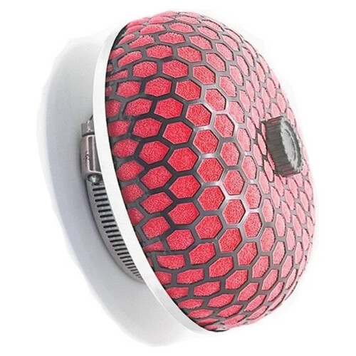 Universal 76mm Air Filter, High Flows Air Purifier, Air Filter,Filter with High Quality and Stable Performance Red 1