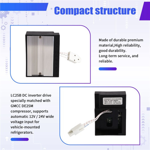 LC25B 12/24V  Universal Vehicle-Mounted Refrigerator Variable-Frequency Compressor Drive GMCC DE25M Compressor Parts
