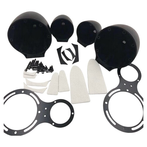 3.5 Inch Mid-Range Speaker Base Car Horn Modified Two-Way Bracket Treble Auto Tweeter Box Bracket Shell Gasket