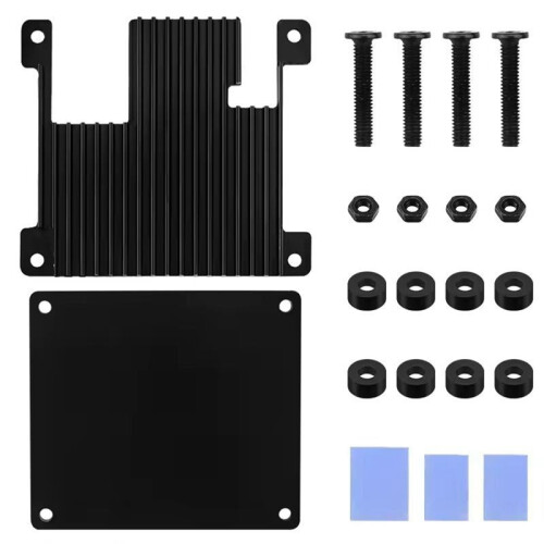 For Orange Pi Zero 2 Aluminum Alloy Case Armored Shell Passive Heat Dissipation Protective Metal Shell