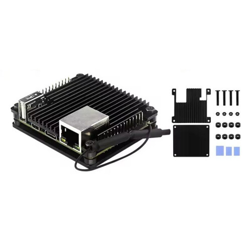 For Orange Pi Zero 2 Aluminum Alloy Case Armored Shell Passive Heat Dissipation Protective Metal Shell 1