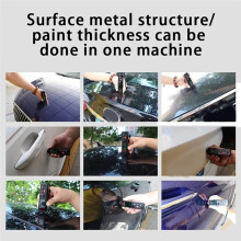 Coating Thickness Gauge 0.1μm Car Paint Thickness Tester for Iron Aluminum Base Metal Coating Film Measurement