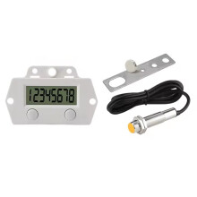 High-Frequency Digital Counter with Auto-Sensing Electromagnetic Sensor for Industrial Stamping & Counting