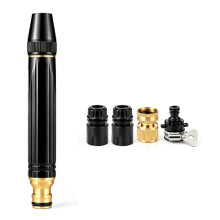 High Pressure Hose Nozzle Metal for US Garden Hoses with 3 Sprays Modes,Water Jet with 3/4" GHT Brass Quick Connect