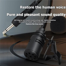 1-to-2 UHF Wireless Bodypack Lavalier Mic 38m Long Range Zero Latency Lapel Microphone for Teaching Live Performance