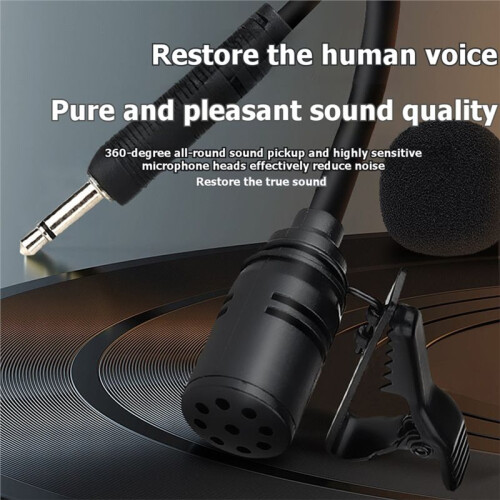 1-to-2 UHF Wireless Bodypack Lavalier Mic 38m Long Range Zero Latency Lapel Microphone for Teaching Live Performance