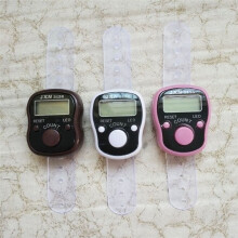 20PCS Electronic Finger Counter Hand Digital Row with LED Display, Random Color Prayer Bead Score Counter