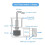 SS2 Float  L Shape,for Safe-T- for HVAC Drain Pan Condensate Outlet,AC Water Level  with Adapter 4