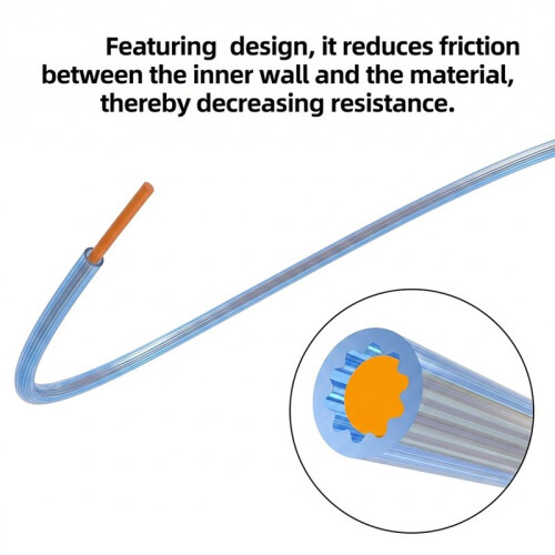 4m Low-Resistance Star-Shaped PTFE Tube Smooth Flow High Temperature Resistance for Bambu  3D Printer 2