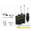 1-to-2 UHF Wireless Lapel Microphone 38m Long Range Zero Latency Lavalier Microphone for Teaching Live Performance 2