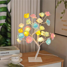 1 Romantyczna Lampka Choinkowa LED w Kształcie Róży z Koralikiem LED USB, Idealna do Sypialni, na Stoliki Nocne, na Dzień Matki, Jako Prezent