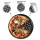 Pizzablech Stanzbackblech Antihaft mit Loch Pizzaform Grillblech Backform Rundes Backblech 10