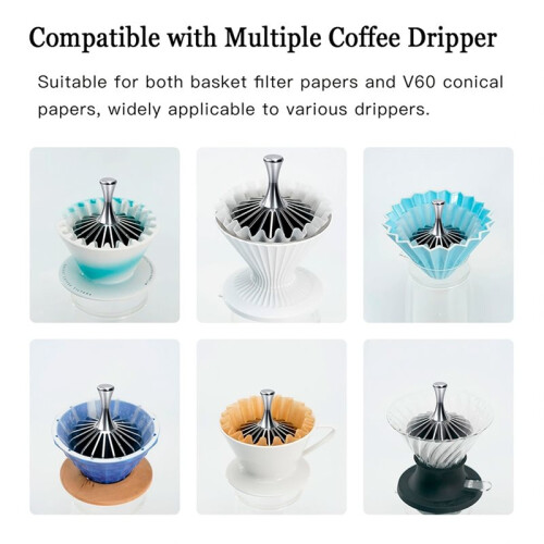High Quality Coffee Filter Tool Pour over Assistant, Paper Holder for Coffee Grounds Filtration, Home Coffee Accessory 2