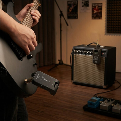 Guitar Wireless Transmitter Receiver Rechargeable Wireless Audio System for Electric Guitar Instrument Performance 2