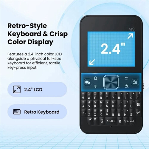 ThinkNode M9 MeshCore Communication Terminal ESP32-S3 Dual-Core with Keyboard 2.4" LCD Display GPS Node LoRa Tag 868MHZ 2