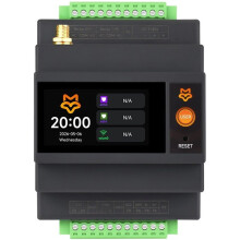 Luckfox Lyra PLC Programmable Logic Controller Based RK3506B 1.9inch LCD Touchscreen Dual 100Mbps Ethernet with POE