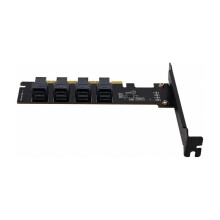 PCIe4.0 X16 to 4-Port U.2 NVME SFF-8643 Expansion Card Support X4 X8 X16 Slot Motherboard with PCIE Split Function