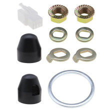 M14 Rear E-Bike Hub Motor Axle Lock Nut Kit Lock Washer Spacer & Nut Cover for 14mm Shaft 500W-5000W