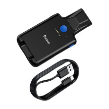 Eyoyo 1D 2D QR Back Clip Barcode Scanner Portable Barcode Reader Data Matrix Scanner for Library