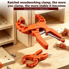 Strong Ratchet Clamp Fixed Clamp Secure Track Tightening Auxiliary Tool Wooden Fixing Tool Woodworking Standard Tool