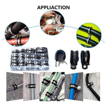 Kit D'Assortiment de 68 Colliers de Serrage pour Câbles, Colliers de Serrage pour Tuyaux en Acier Inoxydable 304, Diamètres: 1/4'', 5/16'', 3/8'',