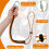 2 Pack Retractable Tool Lanyard - Leash with Reinforced Carbon Steel Carabiner and Adjustable Loop End for Tool 5