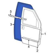 Car Door Weatherstrip 4C2Z1520708AB, 4C2Z1520709AB for E-150 E-250 E-350 2004-2014