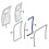 Autodeurafdichting 4C2Z1520708AB, 4C2Z1520709AB voor  E-150 E-250 E-350 2004-2014 6