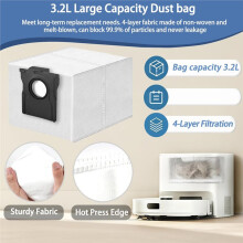 Kit de Pièces Détachées et Accessoires D20 Air  Compatible avec L'Aspirateur Robot pour  (20 Cycles de Nettoyage)