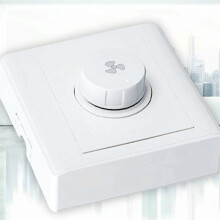 Controlador de Velocidade Contínua para Ventilador de Teto Tipo 86 com Interruptor de Parede em 220V 10A