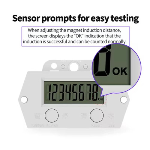 High-Frequency Digital Counter with Auto-Sensing Electromagnetic Sensor for Industrial Stamping & Counting 2