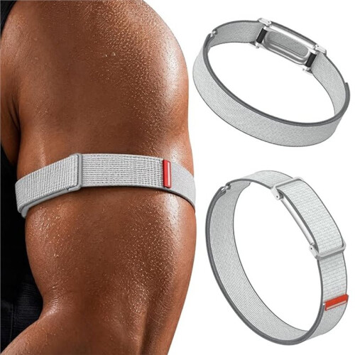 Armband för  för  Air, Justerbart Andningsbart Armband för Fitnessträning Silvergrå 2