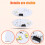 For  Compass Facelift 2020-2022 Car White DRL LED Daytime Running Lights Board Module 6