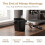 Espresso Knock Box 580ml Black Spill-Resistant Dump Bin, Coffee Grounds Disposal for Home Cafe Countertop 4