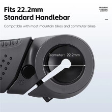 Ergonomic Bicycle Rest Bar Adjustable Angle Anti-Slip TPE Grip for Long Distance Cycling MTB Commuter Bike Handlebar