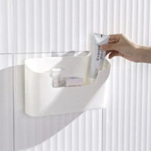 Kitchen Wall Mounted Sticky Storage Rack Cabinet Door Storage Box Drawer Shelf Bathroom Storage Rack