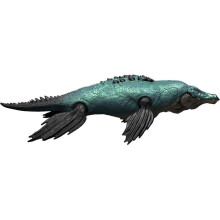Dinosaur Figurine - JURASSIC WORLD MATTEL - Liopleurodon - Large Scale - Movable Fins - Articulated Jaw