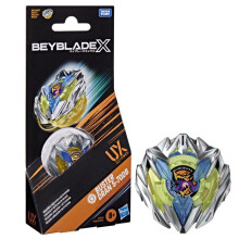 Beyblade X Booster Pack Buster Dran 5-70DB UX with endurance type spinning top, authentic Takara Tomy battle tops for ages 8 and up.