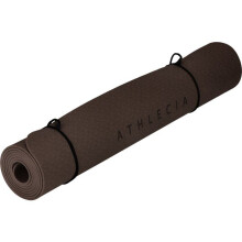 Yoga-Matte - ATHLECIA - Kesha - L 183 x B 61 cm - TPE - Schokolade