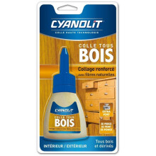 Vinyl wood glue (D3) - CYANOLIT - 54 g - Reinforced for natural fibers - Indoor outdoor