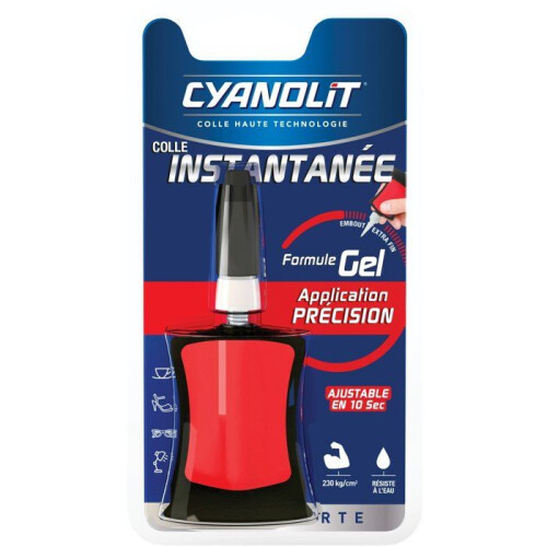 Instant Adhesive - CYANOLIT - EXTRA STRONG PRECISION - 4 g - Gel Formula - Precision Application